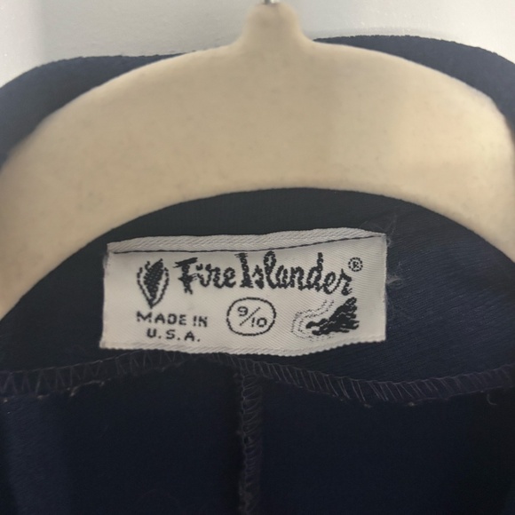 Vintage 70s/80s Navy Blazer by Fire Islander (Made in USA) - Picture 3 of 5